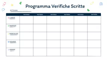 anteprima - Altro tipo di materiale - Maestra Sofia_ Programma Verifiche Scritte e Orali - Pagina di copertina