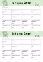 Vorschau - Spiele - Bingo Spiel Klimaschutz / Umweltschutz - Warm up game / Climate change klasse 8-12 - Deckblatt