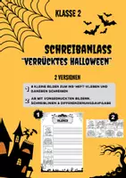 Vorschau - Arbeitsblätter - Halloween Schreibanlass Klasse 2 Herbst Gespenst Freies Schreiben Kreatives Schreiben - Deckblatt