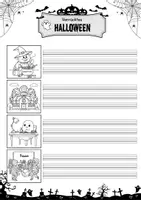 Vorschau - Arbeitsblätter - Halloween Schreibanlass Klasse 2 Herbst Gespenst Freies Schreiben Kreatives Schreiben - Seite 2
