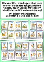 Vorschau - Bildkarten - Bildkarten Verhaltensregeln für Kinder – 29 Regeln mit Bildern | Kindergarten & Vorschule - Seite 3
