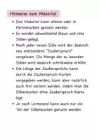 Vorschau - Fördermaterial/Inklusion - Freiarbeitsmaterial - Zaubersprüche legen und lesen - Seite 1