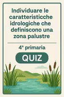 anteprima - Quiz - Quiz caratteristiche idrologiche che definiscono una palude - Pagina di copertina