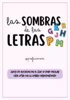 Vista previa - Hojas de trabajo - LAS SOMBRAS DE LAS LETRAS - Portada