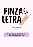 Vista previa - Hojas de trabajo - PINZA LA LETRA - Portada