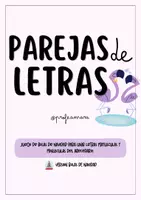 Vista previa - Juegos / Gamificación - PAREJAS DE LETRAS - Portada