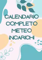 anteprima - Materiale di supporto/inclusione - CALENDARIO/METEO/INCARICHI - Pagina di copertina