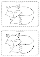 Vorschau - Stationenlernen - 🦊🧵 Fuchs Stickbilder Stickvorlagen sticken und ausmalen - Seite 3