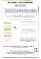 Vorschau - Arbeitsblätter - Wie schreibe ich eine Stellungnahme? Schritt für Schritt Anleitung + Aufbau & Planung inkl. Differenzierungsmaterial - Seite 1