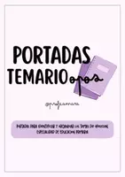 Vista previa - Para docentes: organización, planificación y formación - PORTADAS TEMARIO OPOSICIONES - Portada