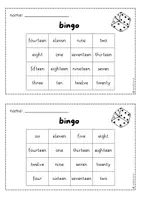 Vorschau - Arbeitsblätter - Bingo: numbers (1-20) - Seite 3