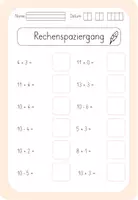 Vorschau - Arbeitsblätter - Materialpaket - Rechenspaziergänge Zahlenraum 0-20 - Seite 2