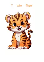 Vorschau - Arbeitsblätter - T wie Tiger - Seite 1