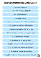 Vista previa - Hojas de trabajo - Redacciones: plantilla, temas y pasos - página 3