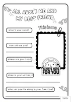 anteprima - Esercizi - ALL ABOUT ME AND MY BEST FRIEND - scheda didattica INGLESE - Pagina 1