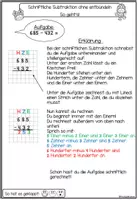 Vorschau - Arbeitsblätter - Selbstlernheft schriftliche Subtraktion bayerisches Verfahren - Seite 2