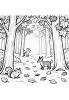 Vorschau - Arbeitsblätter - Ausmalbilder Herbst - Tiere im Herbst - Seite 2
