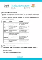 Vorschau - Arbeitsblätter - Arbeitsblatt: Buchpräsentation – Bücher vorstellen - Seite 2