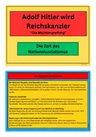 Vorschau - Arbeitsblätter - Die Machtergreifung - Hitler wird Reichskanzler - Nationalsozialismus - Seite 1
