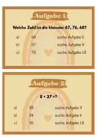 Vorschau - Spiele - Schnitzeljagd Mathematik Zahlenraum 100 I Rechenspiel - Seite 2