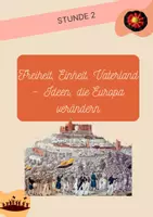 Vorschau - Stundenentwürfe - Freiheit, Einheit, Vaterland (Hambacher Fest,...) - Stationsarbeit - Deckblatt