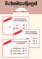 Vorschau - Arbeitsblätter - Schnitzeljagd Österreich Heimatkunde - Deckblatt