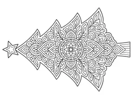 Vorschau - Arbeitsblätter - MANDALAS "WEIHNACHTSBÄUME" in verschiedenen Designs und Größen - Seite 2