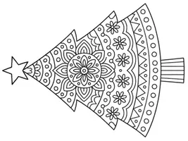 Vorschau - Arbeitsblätter - MANDALAS "WEIHNACHTSBÄUME" in verschiedenen Designs und Größen - Seite 3