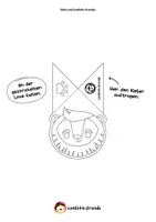 Vorschau - Mal- und Bastelvorlagen - Materialpaket 3 Lesezeichen Ecken – Löwe, Tiger und Affe - Seite 2