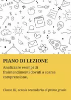 anteprima - Piani di lezione - Analizzare esempi di fraintendimenti dovuti a scarsa comprensione. - Pagina di copertina