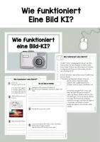 Vorschau - Unterrichtsreihen - Künstliche Intelligenz KI: Wie funktioniert eine Bild KI? - Deckblatt