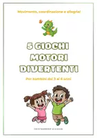 anteprima - Materiale di supporto/inclusione - 5 giochi motori divertenti, movimento e coordinazione - Pagina di copertina