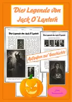 Vorschau - Stundenentwürfe - Die Legende Jack O'Lantern - Warum gibt es Kürbisse zu Halloween? - Deckblatt