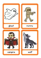 Vista previa - Tarjetas / Manipulativos - Halloween Flashcards (Vocabulario Primaria) - página 2