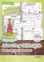 Vorschau - Arbeitsblätter - Einstieg BIOLOGIE: Merkmale von Lebewesen - Selbstlernheft - Deckblatt