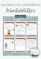 Vorschau - Arbeitsblätter - Nachhaltige Ernährung - Lerntheke mit Handreichung #silvesterknaller23 - Deckblatt