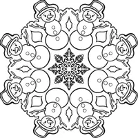 Vorschau - selbst erstellte Cliparts/Grafiken - Freebie Mandala - Winter Motive 5 Stk - Seite 3