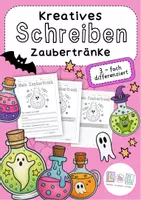 Vorschau - Arbeitsblätter - Kreatives Schreiben Grundschule - Zaubertränke (Halloween) - Deckblatt