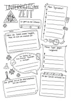 Vorschau - Arbeitsblätter - unterrichtsfreie Zeit - Fragebogen - Erinnerungsbuch - Sketchnote - Doodle - Homeschooling - Seite 2