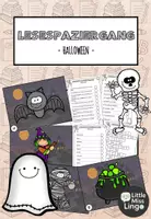 Vorschau - Arbeitsblätter - Lesespaziergang Klasse 1 + 2 – Halloween (Lesetraining) - Deckblatt