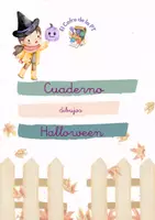 Vista previa - Unidades / Secuencias / Situaciones de Aprendizaje - Cuaderno de dibujos de Halloween para imprimir. - Portada