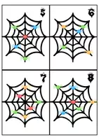 Aperçu - Jeux - Repérage sur quadrillage - Toiles d'araignées - Page 1