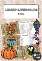 Vorschau - Arbeitsblätter - Lesespaziergang Klasse 1 + 2 – Im Herbst (Lesetraining) - Deckblatt
