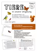 Vorschau - Arbeitsblätter - Tiere in unserer Umgebung_Selbstlernheft Klasse 2 - Deckblatt