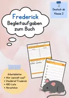 Vorschau - Arbeitsblätter - Buch "Frederick" begleitendes Unterrichtsmaterial - Deckblatt