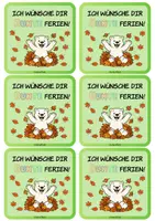 Vorschau - Mal- und Bastelvorlagen - Feriengruß Herbstferien - Eisbären Klasse - Seite 3