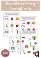 Vorschau - Arbeitsblätter - Buchstabenerarbeitung A - phonologische Bwusstheit - Deckblatt