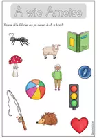 Vorschau - Arbeitsblätter - Buchstabenerarbeitung A - phonologische Bwusstheit - Seite 1