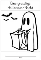 Vorschau - Arbeitsblätter - Halloween: Eine gruselige Halloween-Nacht (Arbeitsheft) - Seite 1