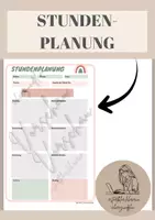 Vorschau - Anderer Materialtyp - Stundenplanung Vorlage - Deckblatt